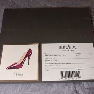 Palter DeLiso Vixen Pearlized Burgundy Patent Leather Pump